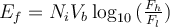 E_f &= N_i V_b \log_{10}{(\frac{F_h}{F_l})} E_f &= N_i V_b \log_{10}{(\frac{F_h}{F_l})}